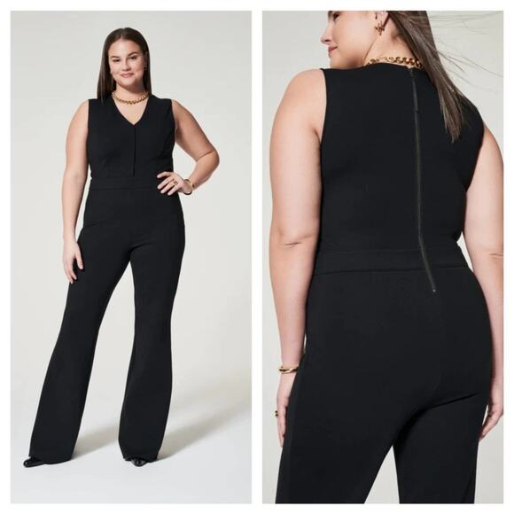 NWT SPANX The Perfect Jumpsuit Black Size 1X - Picture 1 of 7